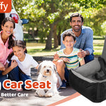 Dog Car Seat, Pet Car Seat With Storage Bag And Clip-On Safety Leash, Washable Coral Fleece Dog Booster Seat For Small Medium Dogs, Small Dog Car Seat For Travel Dog Car Bed
